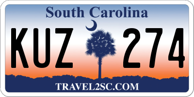 SC license plate KUZ274