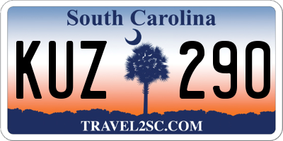 SC license plate KUZ290
