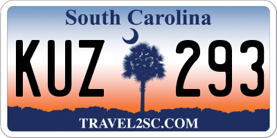 SC license plate KUZ293