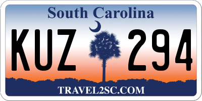 SC license plate KUZ294