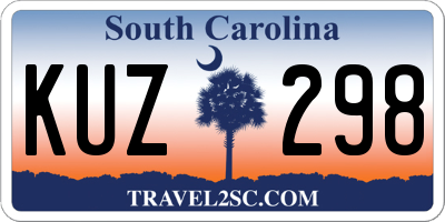 SC license plate KUZ298