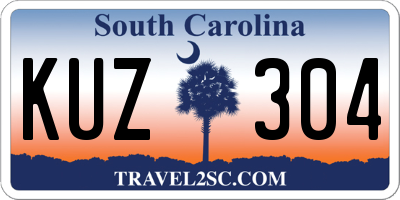 SC license plate KUZ304
