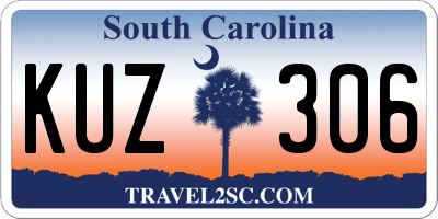 SC license plate KUZ306