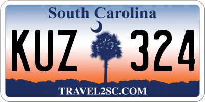 SC license plate KUZ324