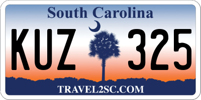 SC license plate KUZ325
