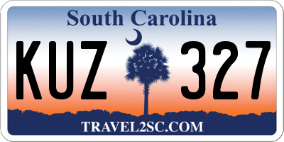 SC license plate KUZ327