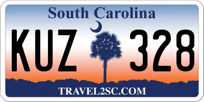 SC license plate KUZ328