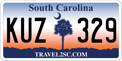 SC license plate KUZ329