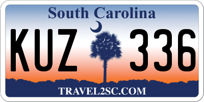 SC license plate KUZ336