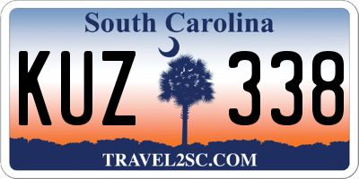 SC license plate KUZ338