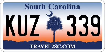 SC license plate KUZ339