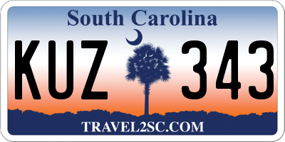 SC license plate KUZ343