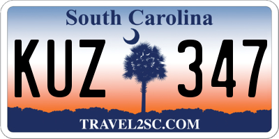 SC license plate KUZ347