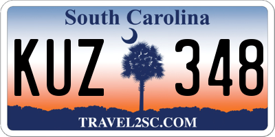 SC license plate KUZ348