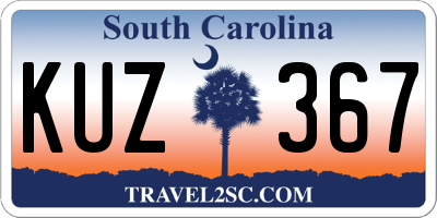 SC license plate KUZ367