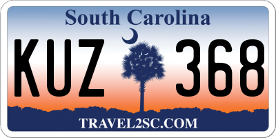 SC license plate KUZ368