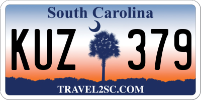 SC license plate KUZ379