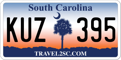 SC license plate KUZ395