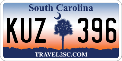 SC license plate KUZ396