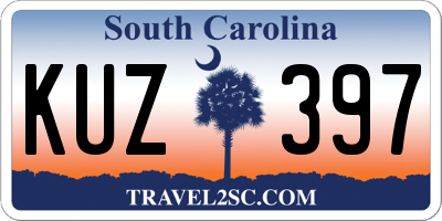 SC license plate KUZ397