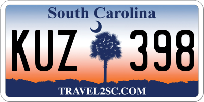 SC license plate KUZ398