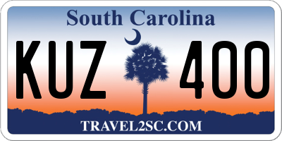 SC license plate KUZ400