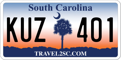 SC license plate KUZ401