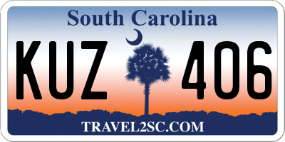 SC license plate KUZ406