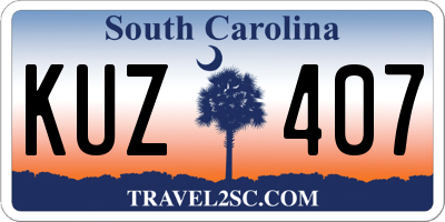 SC license plate KUZ407