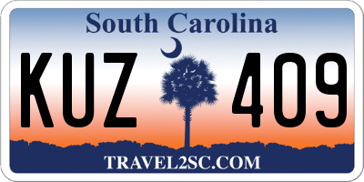 SC license plate KUZ409