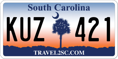 SC license plate KUZ421