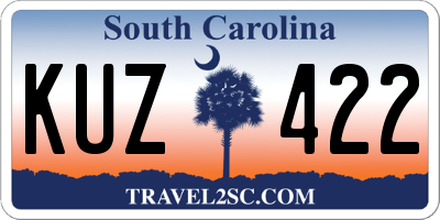 SC license plate KUZ422