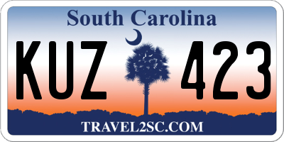SC license plate KUZ423