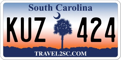 SC license plate KUZ424