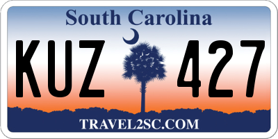 SC license plate KUZ427