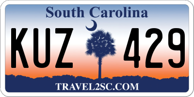 SC license plate KUZ429