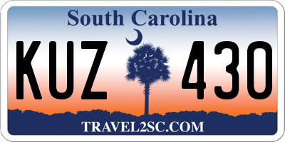 SC license plate KUZ430