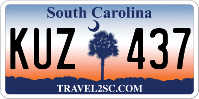 SC license plate KUZ437