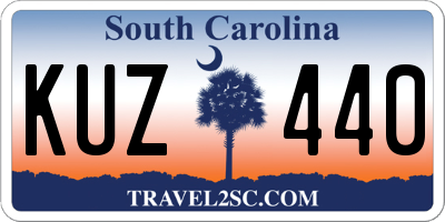 SC license plate KUZ440