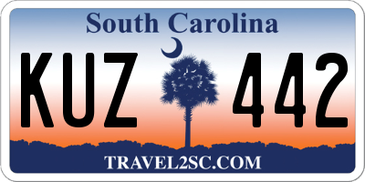 SC license plate KUZ442