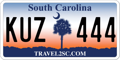 SC license plate KUZ444
