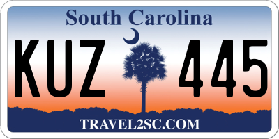 SC license plate KUZ445