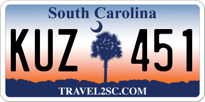 SC license plate KUZ451