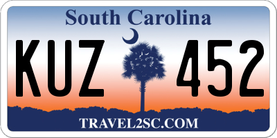 SC license plate KUZ452