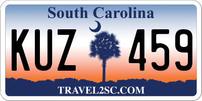 SC license plate KUZ459