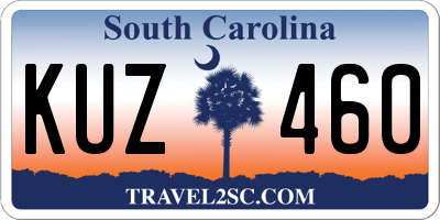 SC license plate KUZ460