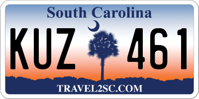 SC license plate KUZ461