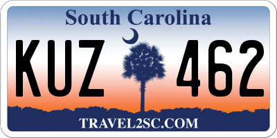 SC license plate KUZ462
