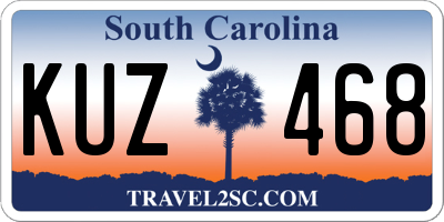 SC license plate KUZ468