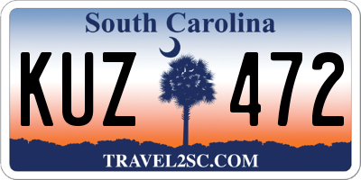 SC license plate KUZ472